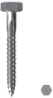 Sencys Houtdraadbout Roestvrij Staal M7 110mm 4 Stuks