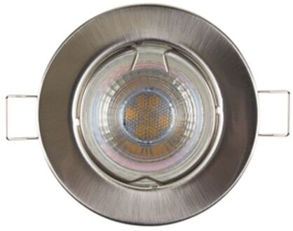 Sencys Inbouwspot Geborsteld Nikkel Neutraal Wit Gu10 4,3w