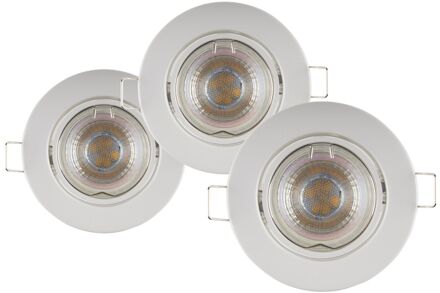 Sencys Inbouwspot Led Gu10 3x5w Rond Wit