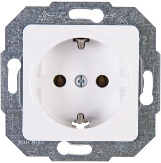 Sencys Inbouwstopcontact Halifax Met Aarde (randaarde) 1-polig Wit Ip20