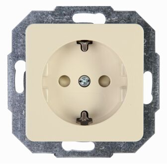 Sencys Inbouwstopcontact Ottawa Met Aarde (randaarde) 1-polig Crème Ip20