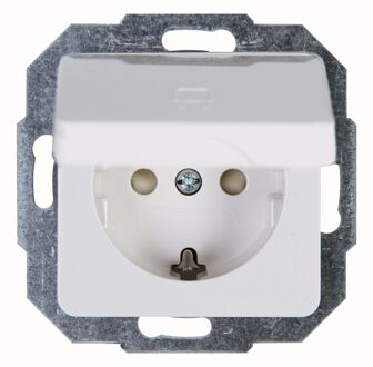 Sencys Inbouwstopcontact Ottawa Met Aarde (randaarde) 1-polig Wit Ip20
