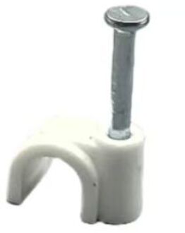 Sencys Kabelclip Voor Rond Snoer 4mm Plastic Per 25