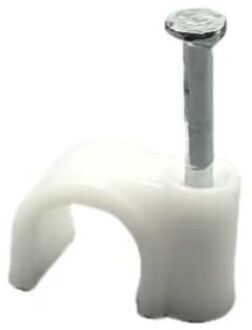 Sencys Kabelclip Voor Rond Snoer 7mm Plastic Per 15