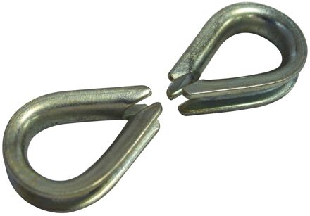 Sencys Kabelkous - Gegalvaniseerd - Diam. 6mm - 2 Stuks