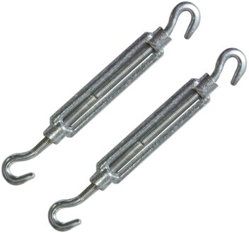 Sencys Kabelspanner - Gegalvaniseerd - Met Haken - M5 70mm - 2 Stuks