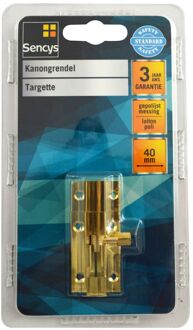 Sencys Kanongrendel - Gepolijst Messing - 40 Mm