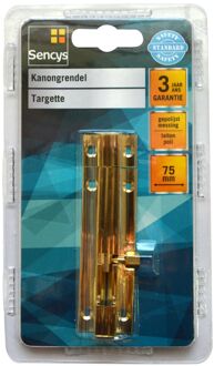 Sencys Kanongrendel - Gepolijst Messing - 75 Mm