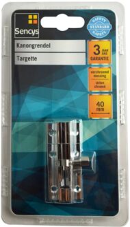 Sencys Kanongrendel - Verchroomd Messing - 40 Mm
