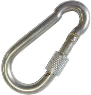 Sencys Karabijnhaak - Gegalvaniseerd - Met Schroefsluiting - Diam. 8mm - 80mm