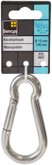 Sencys Karabijnhaak - Rvs - Diam. 10x100mm