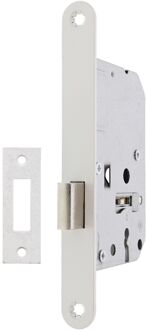 Sencys Kastslot Cilinder + Voorplaat Wit 55mm