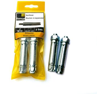 Sencys Keilbout - Staal - M10x80x60 Mm