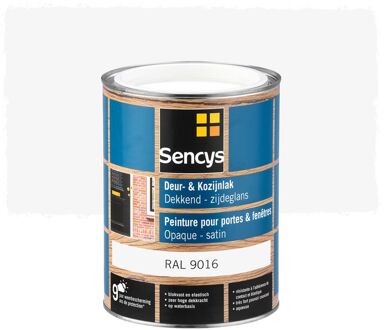 Sencys Lak Voor Deuren En Ramen Zijdeglans Ral9016 2,5l