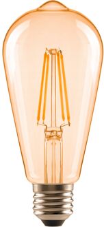 Sencys Ledfilamentlamp Edison Vintage - Amber - D6,5cm - Dimbaar - Warm Wit - E27 - 6,5w