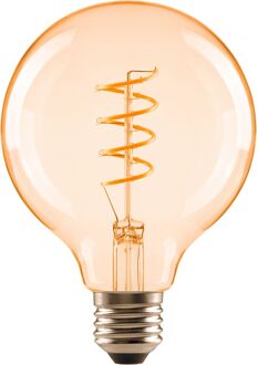 Sencys Ledfilamentlamp Globe - Amber - D12cm - Warm Wit - E27 - 4w