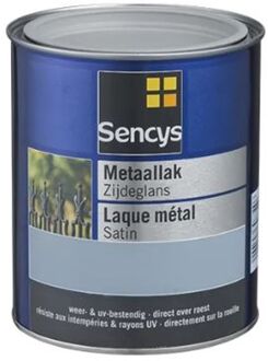 Sencys Metaallak Zijdeglans Wit 250ml