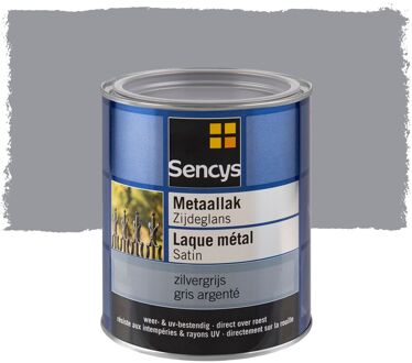 Sencys Metaallak Zijdeglans Zilvergrijs 750ml