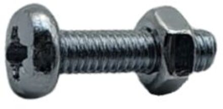 Sencys Metaalschroef+moer Ck M4x16mm Gegalvaniseerd Per 20