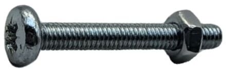 Sencys Metaalschroef+moer Ck M4x30mm Gegalvaniseerd Per 20