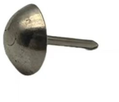 Sencys Meubelspijkers Met Bolle Kop Vernikkeld 10x14mm - 50 Stuks