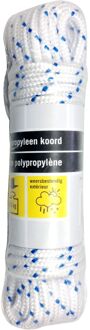 Sencys Multifunctioneel Touw - Gevlochten Polypropyleen - Weersbestendig - 6mm X 10m - Wit-blauw