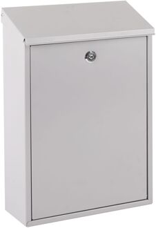 Sencys Muurbrievenbus 70 - Staal - Zilver - 25x40x10cm