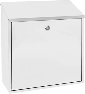 Sencys Muurbrievenbus - Staal - Wit - 36,5x41x16,5cm