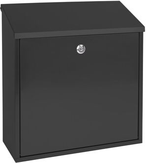 Sencys Muurbrievenbus - Staal - Zwart - 36,5x41x16,5cm