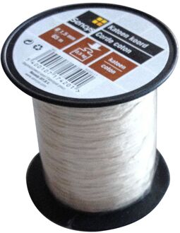 Sencys Natuurlijk Touw - Gedraaid Katoen - Slijtvast - 1mm X 65m - Naturel
