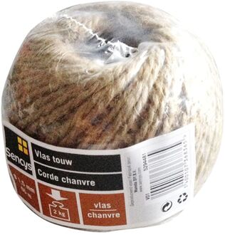 Sencys Natuurlijk Touw - Hennep - Schimmelbestendig - 1,5mm X 65m - Bruin