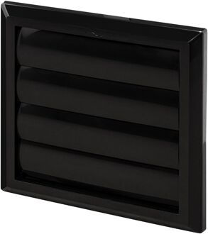 Sencys Overdrukrooster Lamel Ø150/160mm Kunststof Zwart