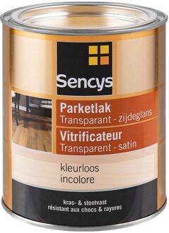 Sencys Parketlak Transparant Zijdeglans Kleurloos 750ml