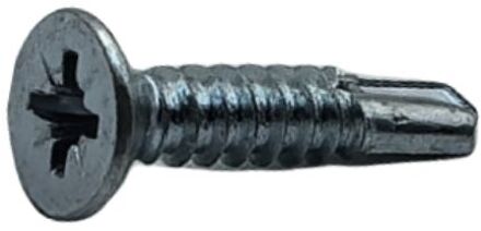 Sencys Plaatschroef Zelfborende Schroef Verzinkt Vlakke Kop Sleuf - 4,8x25mm - 20 Stuks