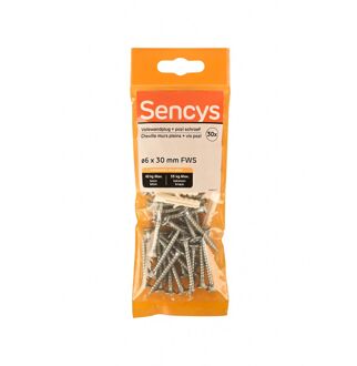 Sencys Plug Nylon - Diam. 6x30mm - 30 Stuks