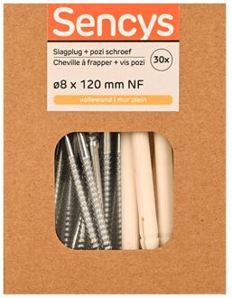 Sencys Plug Nylon - Diam. 8x120mm - 30 Stuks