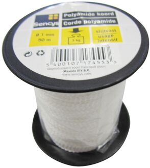 Sencys Polyamide Koord Wit 1mm 50m