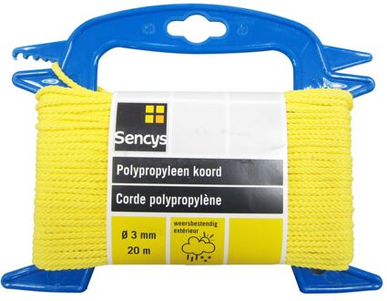 Sencys Polypropyleen Geel 3mm 20m