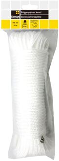Sencys Polypropyleen Koord Gevlochten Wit 6mm 20m