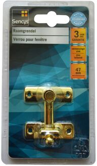 Sencys Raamgrendel Zink Vermessingd 47 Mm