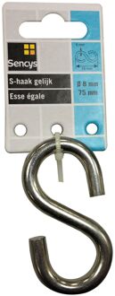 Sencys S-haak - Gegalvaniseerd - Diam. 8x75mm