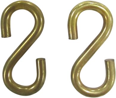Sencys S-haak - Staal - Gelijk - Diam. 4x38mm - 2 Stuks