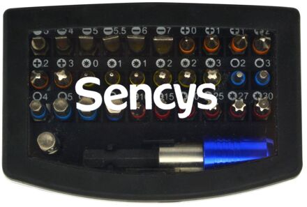 Sencys Schroefbitset - Magnetisch Ph/pz/torx/zeskant/sleufkop - 25mm - 32-delig