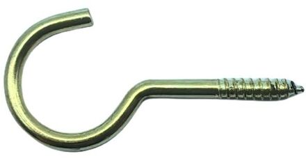 Sencys Schroefhaak 3,5x25mm Vermessingd Per 5