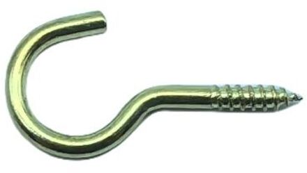 Sencys Schroefhaak 3x20mm Vermessingd Per 15