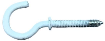 Sencys Schroefhaak + Hals 3x25mm Wit Per 10