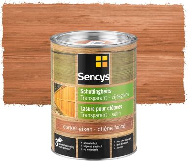 Sencys Schuttingbeits Transparant Donker Eiken 2,5l