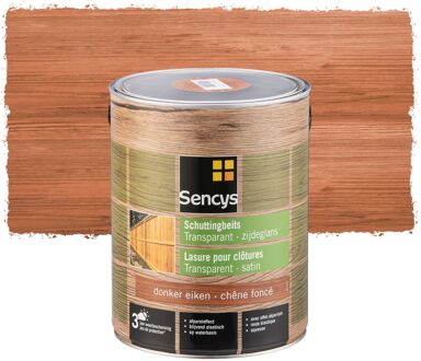Sencys Schuttingbeits Transparant Donker Eiken 5l