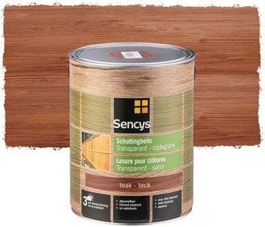 Sencys Schuttingbeits Transparant Teak 5l