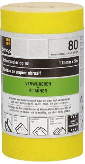 Sencys Schuurrol - P80 - Geel A-o - 115mmx5m